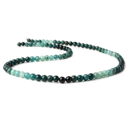 4.5-6mm  Grandidierite plain round beads 18.5 inch 93 beads AA grade