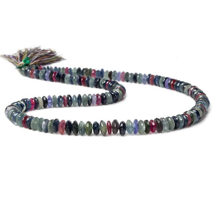 4.5-6mm Multi Gemstone German Faceted Rondelle beads 16 inch 160 pieces