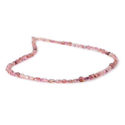 4.5-6mm Shaded Pink Tourmaline Plain Ovals 16 inch 81 Beads AA