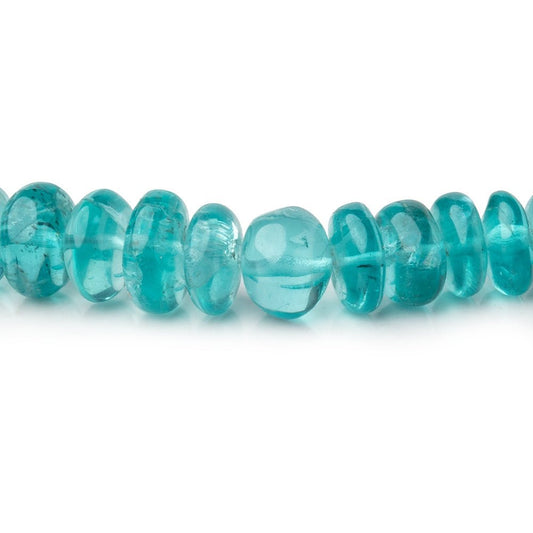 4.5-7.5mm Pool Blue Apatite Plain Rondelle Beads 18 inch 132 pieces AA