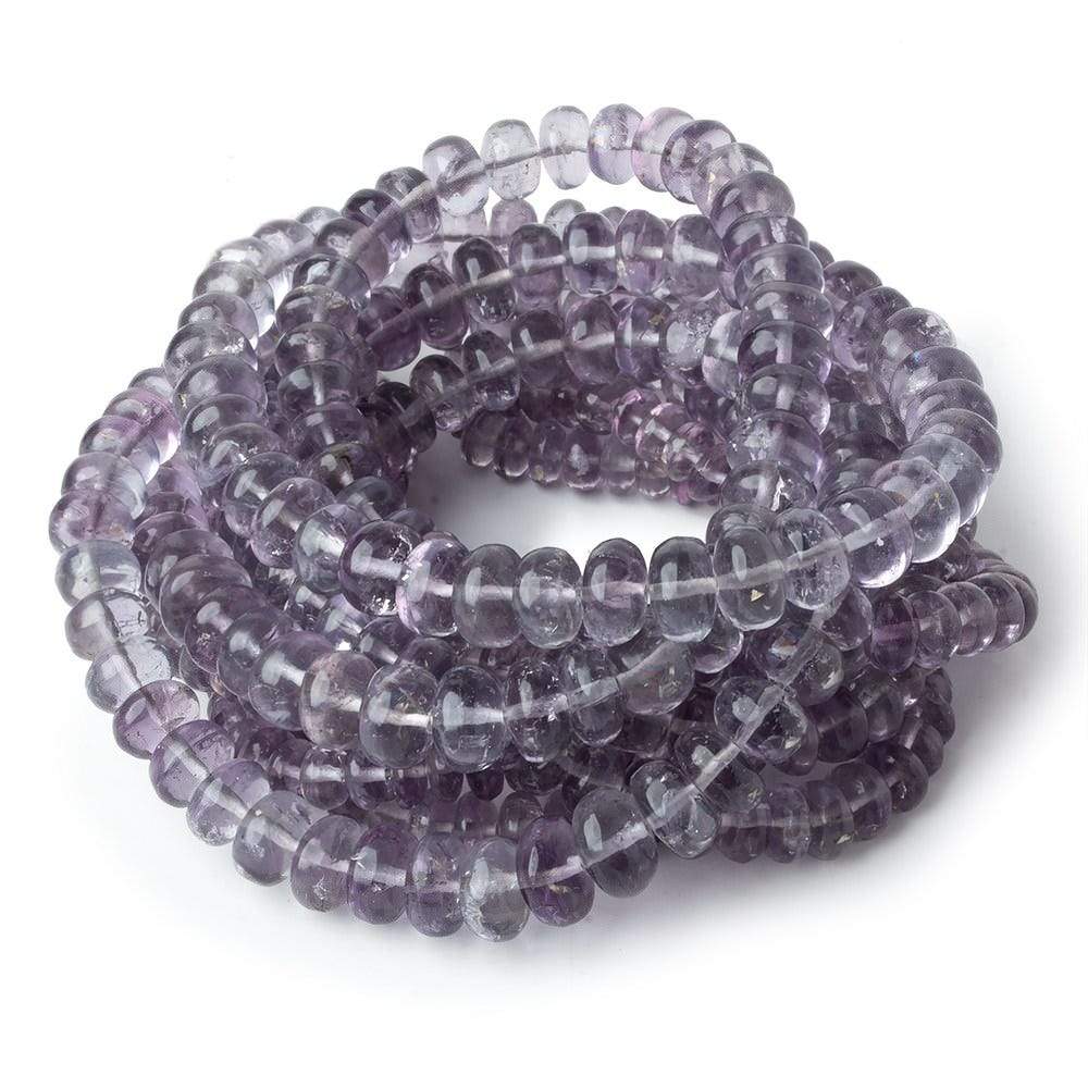 4.5-7.5mm Shaded Purple Fluorite plain rondelle beads 18 inch 130 pieces