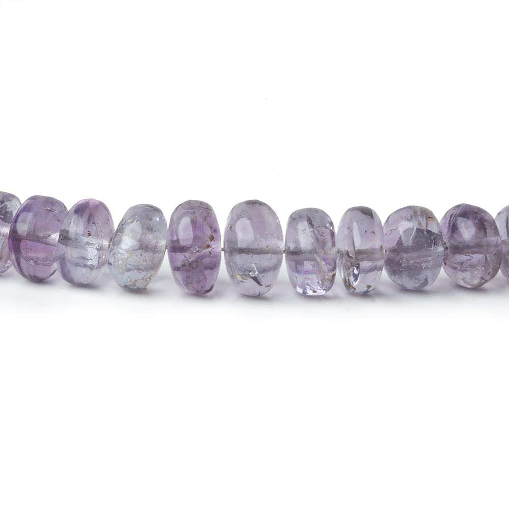 4.5-7.5mm Shaded Purple Fluorite plain rondelle beads 18 inch 130 pieces