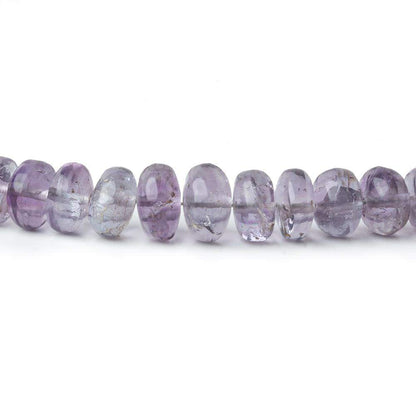 4.5-7.5mm Shaded Purple Fluorite plain rondelle beads 18 inch 130 pieces