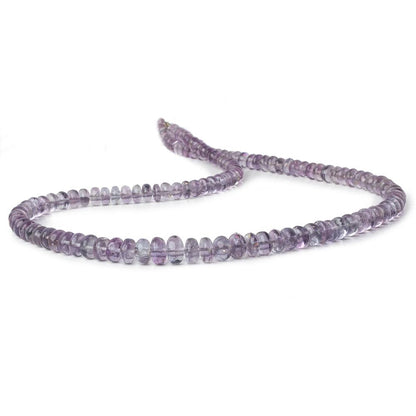 4.5-7.5mm Shaded Purple Fluorite plain rondelle beads 18 inch 130 pieces