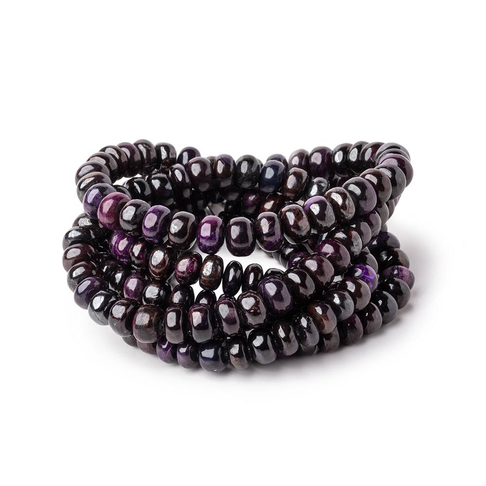 4.5-7.5mm Sugilite Plain Rondelle Beads 18 inch 103 pieces AA