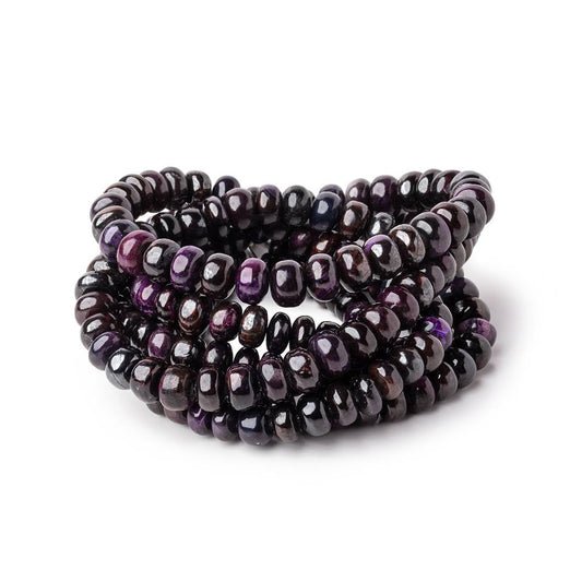 4.5-7.5mm Sugilite Plain Rondelle Beads 18 inch 103 pieces AA