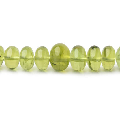 4.5-7mm Afghani Peridot Plain Rondelle Beads 16.5 inch 106 pieces AAA