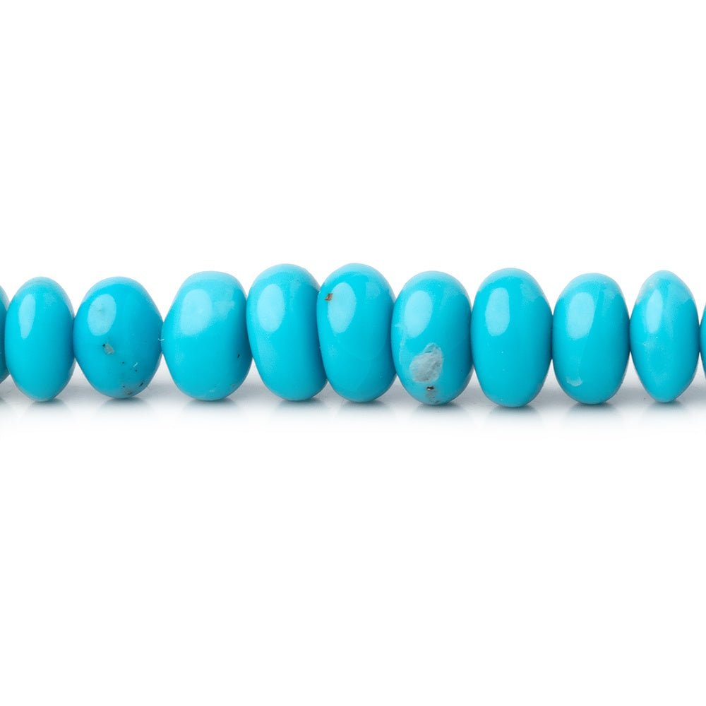 4.5-8mm Sleeping Beauty Turquoise Plain Rondelle Beads 16 inch 163 pieces AA