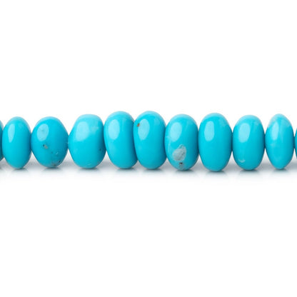 4.5-8mm Sleeping Beauty Turquoise Plain Rondelle Beads 16 inch 163 pieces AA