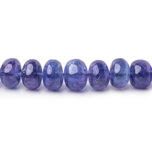 4.5-8.5mm Tanzanite Plain Rondelle Beads 16 inch 90 pieces AAA