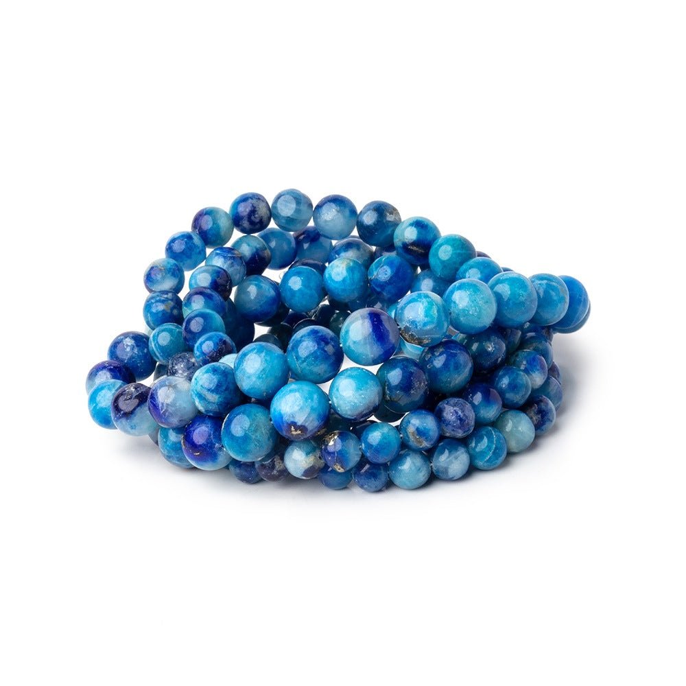 4.5-8mm Afghanite Plain Round Beads 18 inch 74 pieces AAA