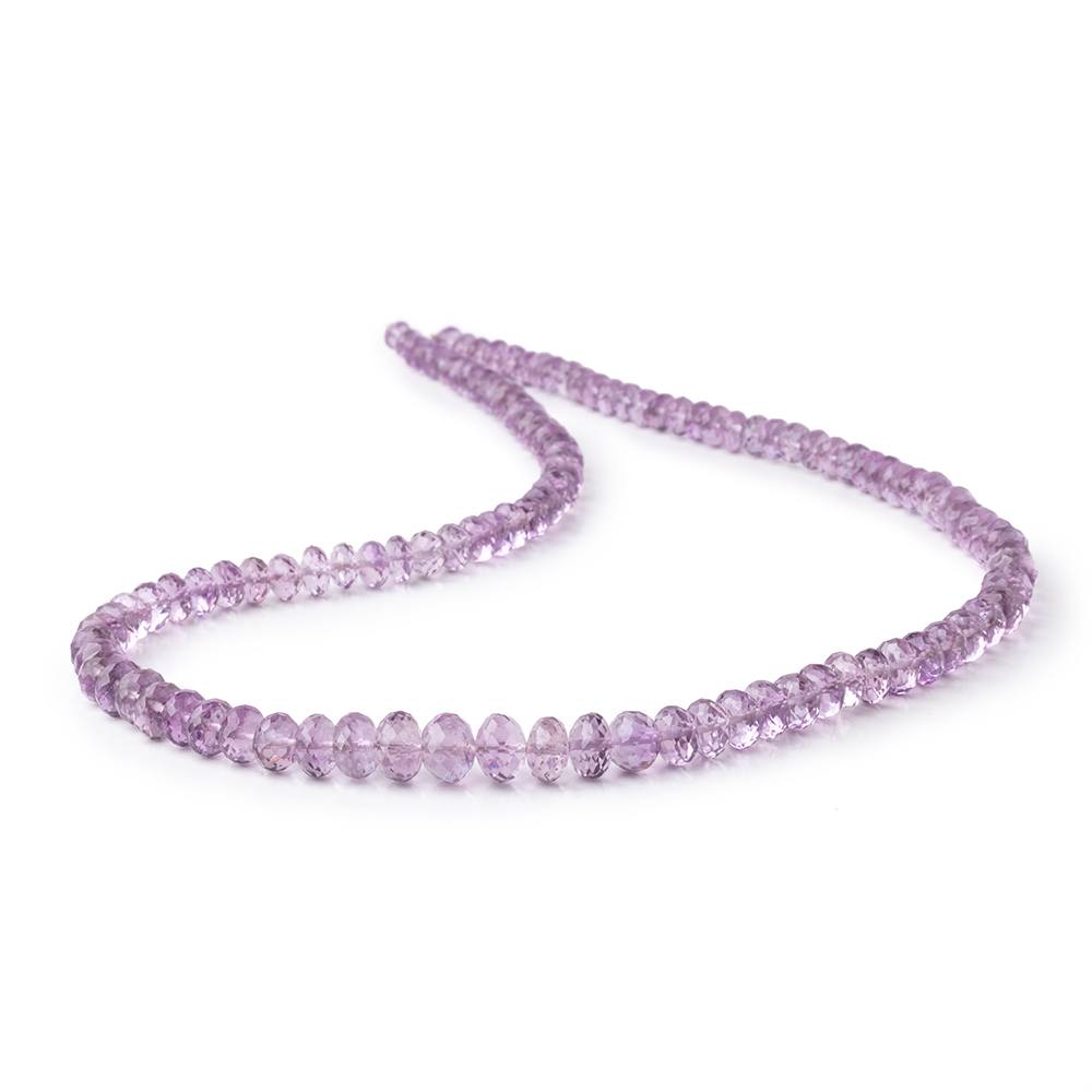 4.5-8mm Bolivian Amethyst Faceted Rondelle Beads 18 inch 112 pieces AA