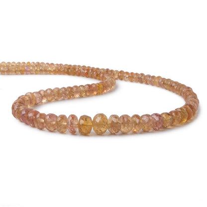 4.5-8mm Imperial Topaz faceted rondelle beads 18 inches 140 pieces A