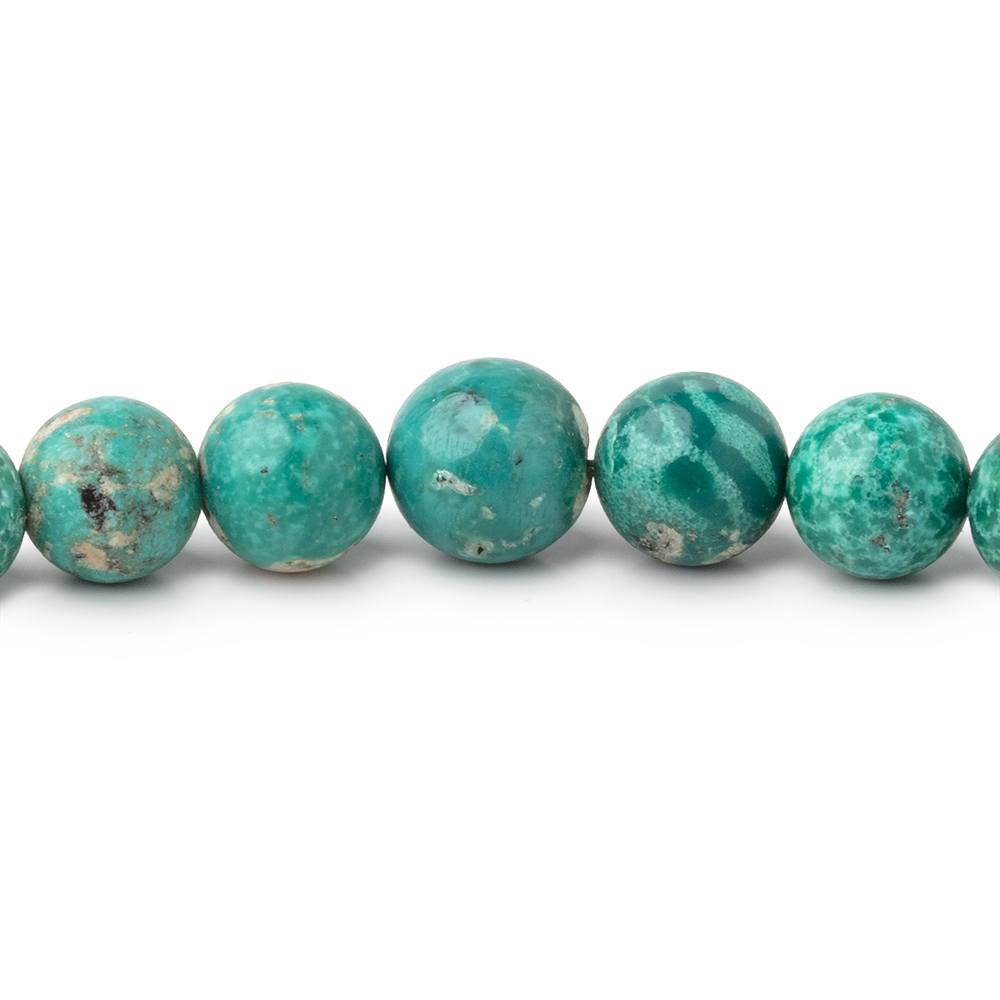 4.5-8mm Mongolian Turquoise Plain Round Beads 18 inch 78 pieces