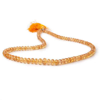 4.5-8mm Precious Topaz Plain Rondelle Beads 16 inch 112 pieces AA