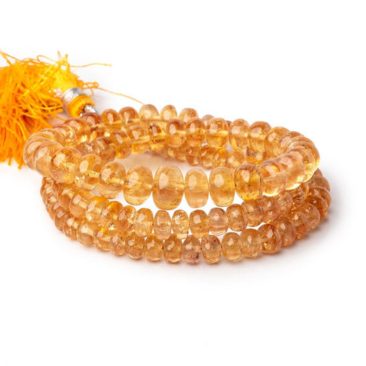 4.5-8mm Precious Topaz Plain Rondelle Beads 16 inch 112 pieces AA