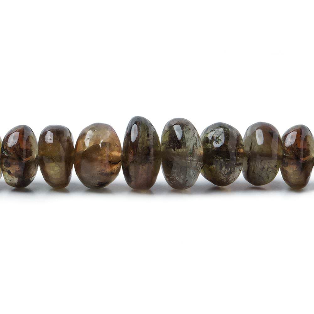 4.5-9mm Andalusite Beads Plain Rondelle 15 inch 115 pieces