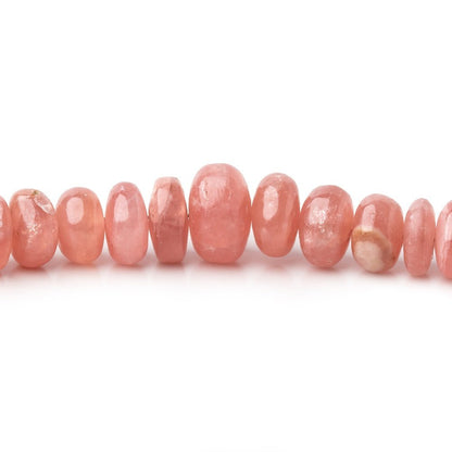 4.5-9mm Rhodochrosite Plain Rondelles 18 inch 138 beads AA