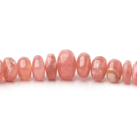 4.5-9mm Rhodochrosite Plain Rondelles 18 inch 138 beads AA