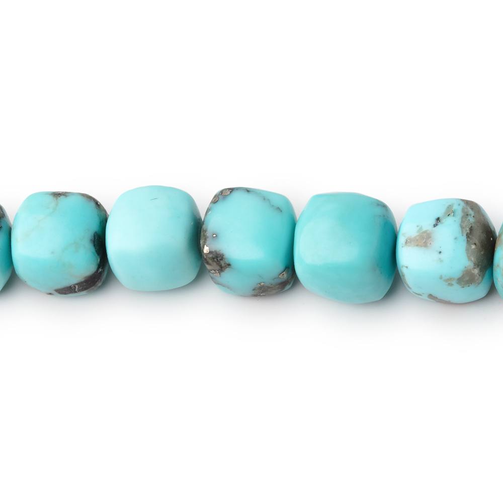 4.5-9mm Sleeping Beauty Turquoise Plain Cubes 16 inch 60 Beads AAA
