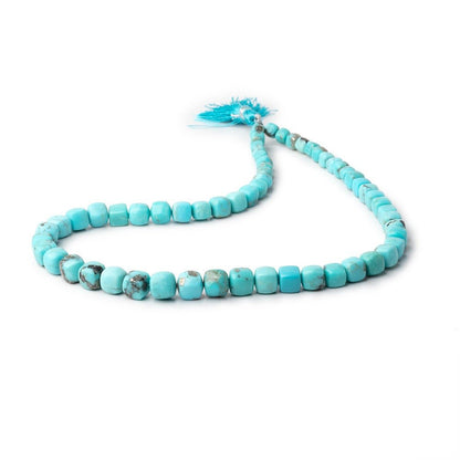 4.5-9mm Sleeping Beauty Turquoise Plain Cubes 16 inch 60 Beads AAA