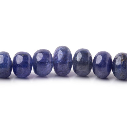 4.5-9mm Tanzanite Plain Rondelle Beads 18 inch 106 pieces AA