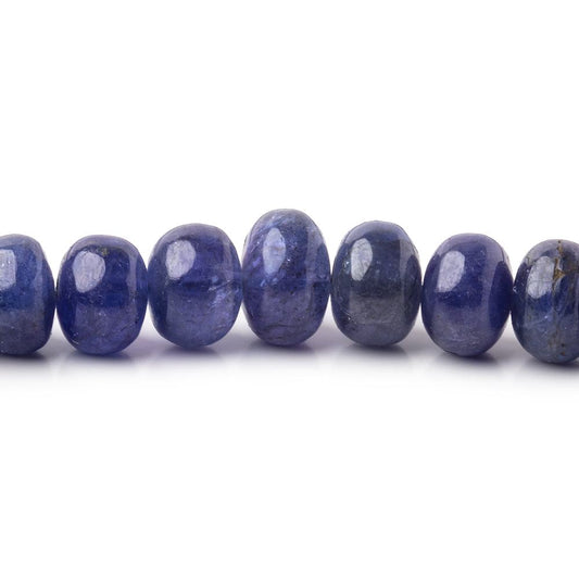 4.5-9mm Tanzanite Plain Rondelle Beads 18 inch 106 pieces AA