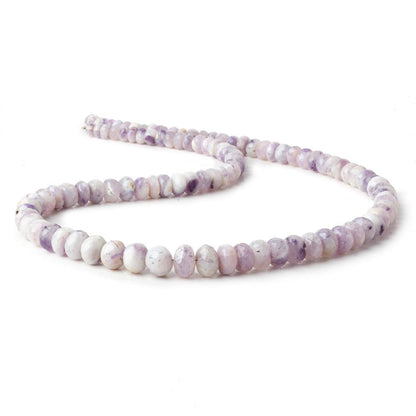 4.5mm - 8.5mm Morado Purple Opal faceted rondelles 18 inch 100 beads