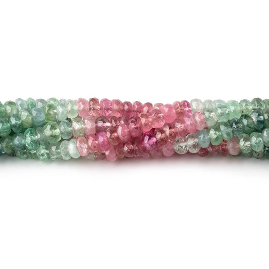 4.5mm Afghani Tourmaline Faceted Rondelle Beads 14 inch 133 pieces A
