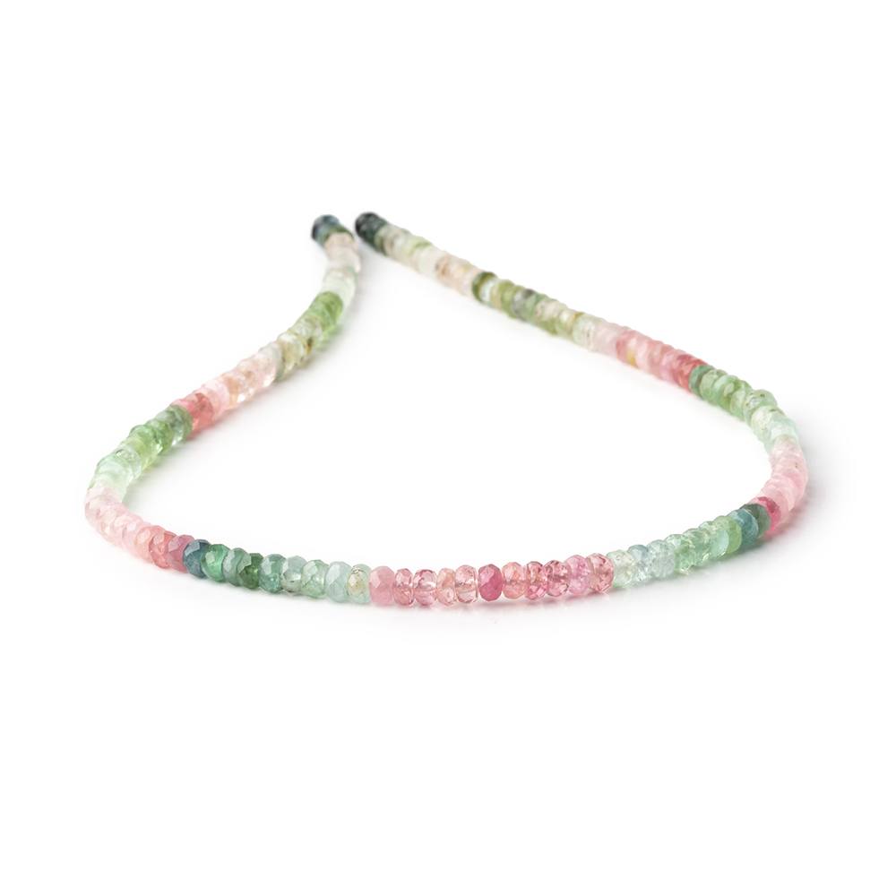 4.5mm Afghani Tourmaline Faceted Rondelle Beads 14 inch 133 pieces A