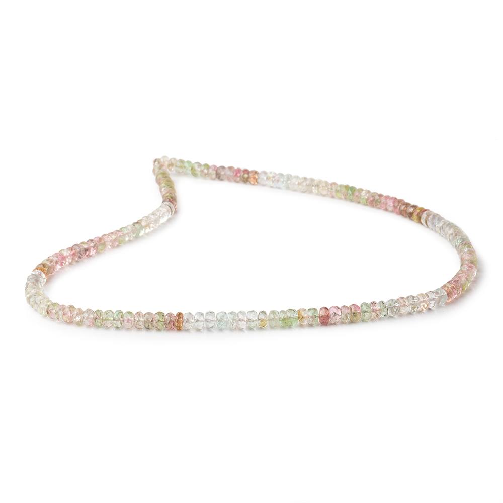 4.5mm Afghani Tourmaline Faceted Rondelle Beads 14 inch 136 pieces