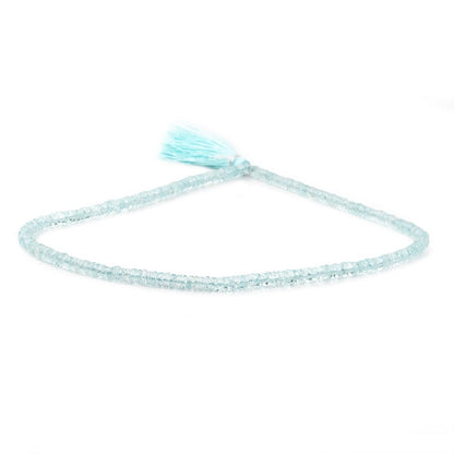 4.5mm Aquamarine Faceted Heishi Beads 15 inch 300 pieces AA