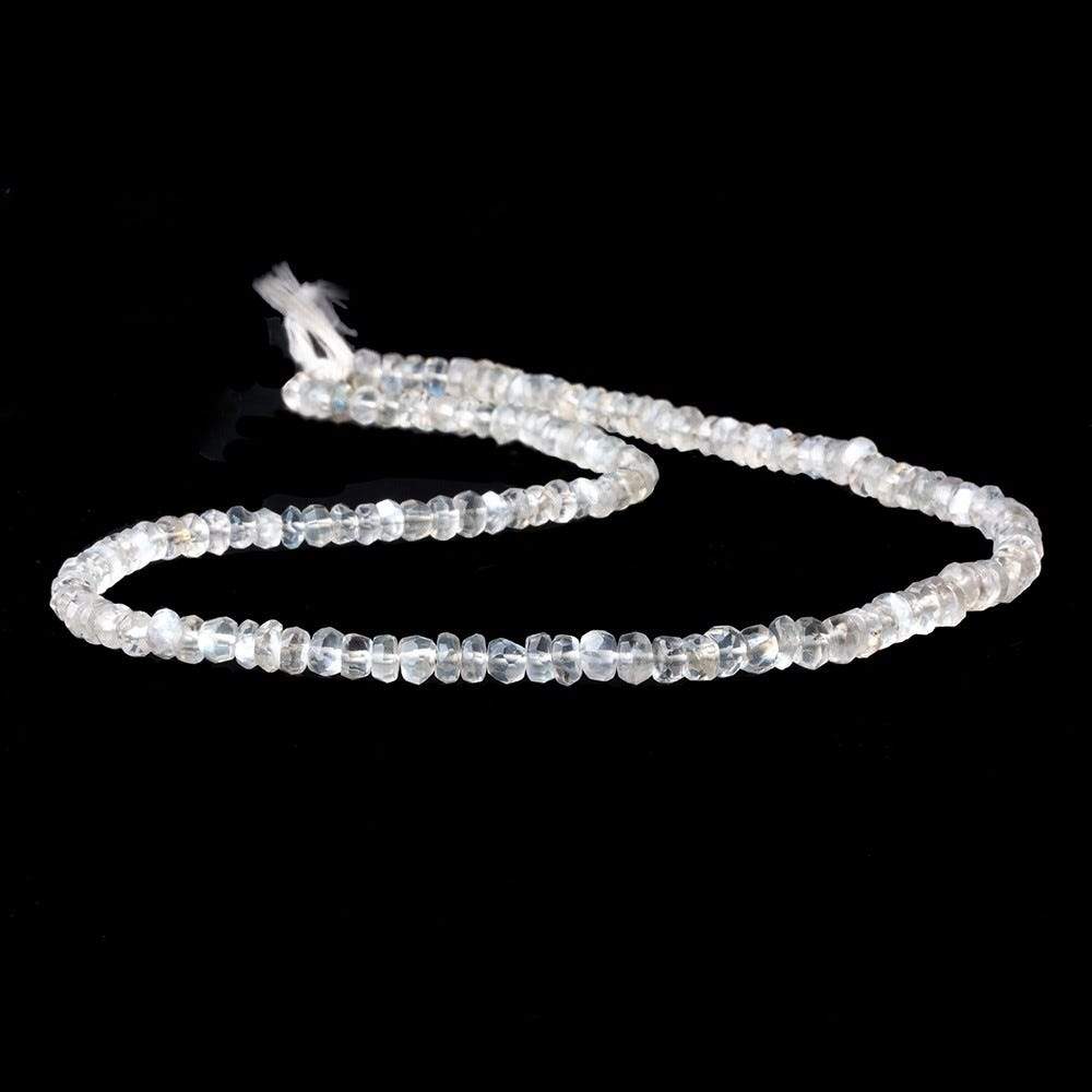 4.5mm Ceylon Moonstone Faceted Rondelle Beads 14 inches 130 pieces