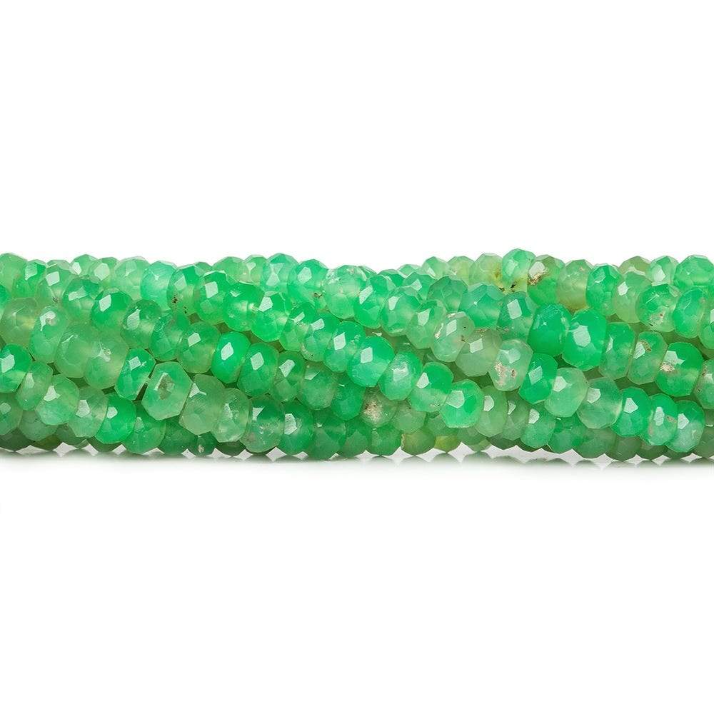 4.5mm Chrysoprase Faceted Rondelle Beads 13 inch 120 pieces AA