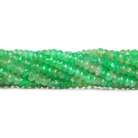 4.5mm Chrysoprase Faceted Rondelle Beads 13 inch 120 pieces AA