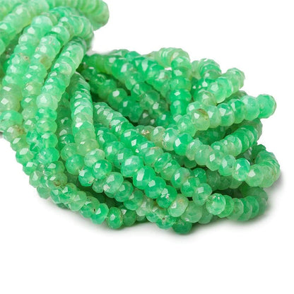 4.5mm Chrysoprase Faceted Rondelle Beads 13 inch 120 pieces AA