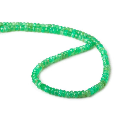4.5mm Chrysoprase Faceted Rondelle Beads 13 inch 120 pieces AA