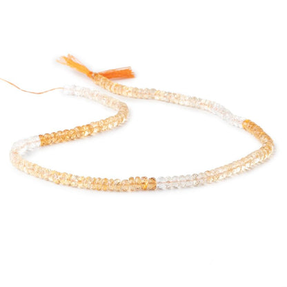 6mm Citrine Faceted Rondelle Beads 14.5 inch 102 pieces