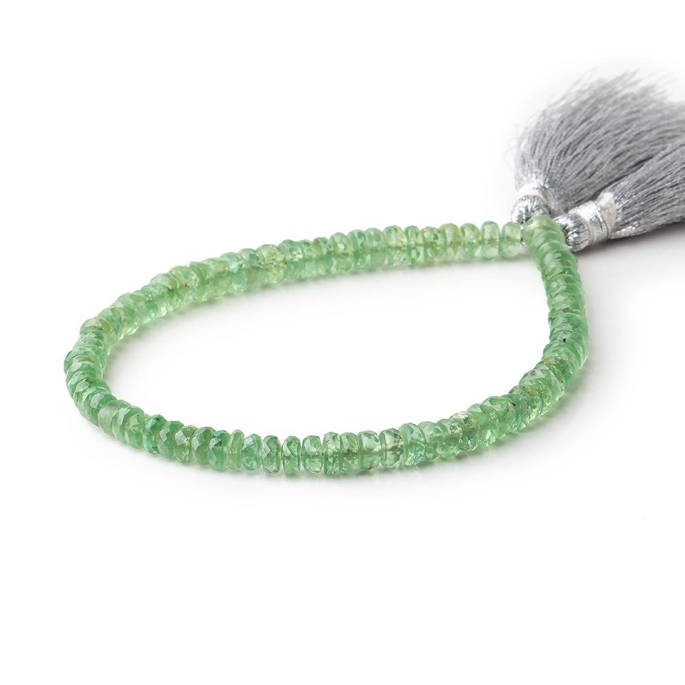 4.5mm Green Kyanite Faceted Rondelle Beads 8 inch 83 pieces