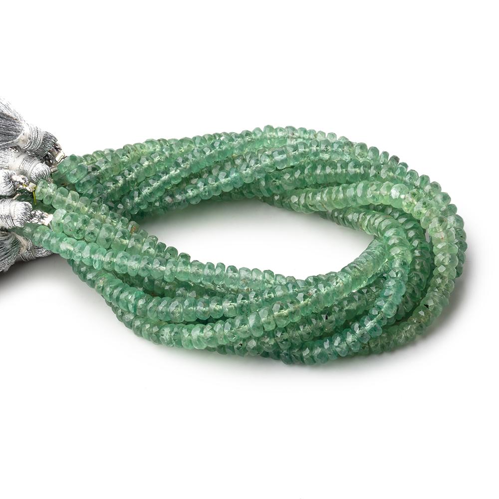4.5mm Green Kyanite Faceted Rondelle Beads 8 inch 83 pieces