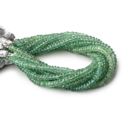 4.5mm Green Kyanite Faceted Rondelle Beads 8 inch 83 pieces