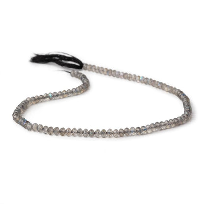 4.5mm Labradorite Micro Faceted Rondelle Beads 12.5 inch 102 pieces AA