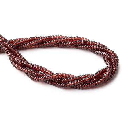4.5mm Mozambique Garnet Faceted Rondelle Beads 12.75 inch 130 pieces