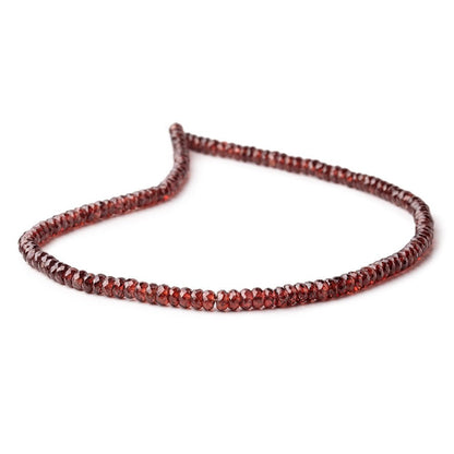 4.5mm Mozambique Garnet Faceted Rondelle Beads 12.75 inch 130 pieces