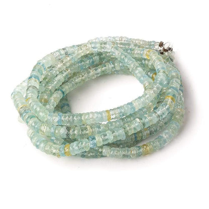 4.5mm Multi Color Beryl Faceted Hishi 15 inch 220 beads AAA