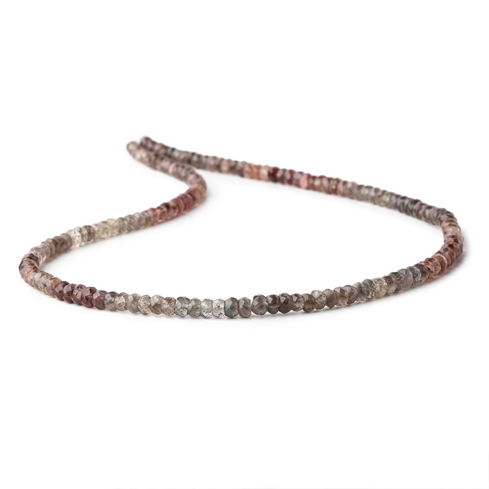 4.5mm Multi Color Cat's Eye Scapolite Faceted Rondelle Beads 16 inch 146 pieces