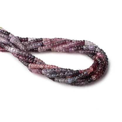 4.5mm Multi Color Spinel Faceted Rondelles 13 inch 124 beads AA