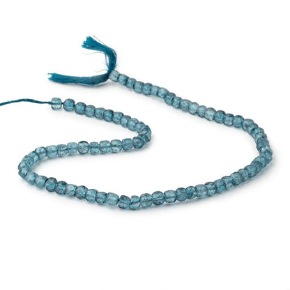 4.5mm Mystic Blue Topaz Micro Faceted Cube Beads 12 inch 70 pieces