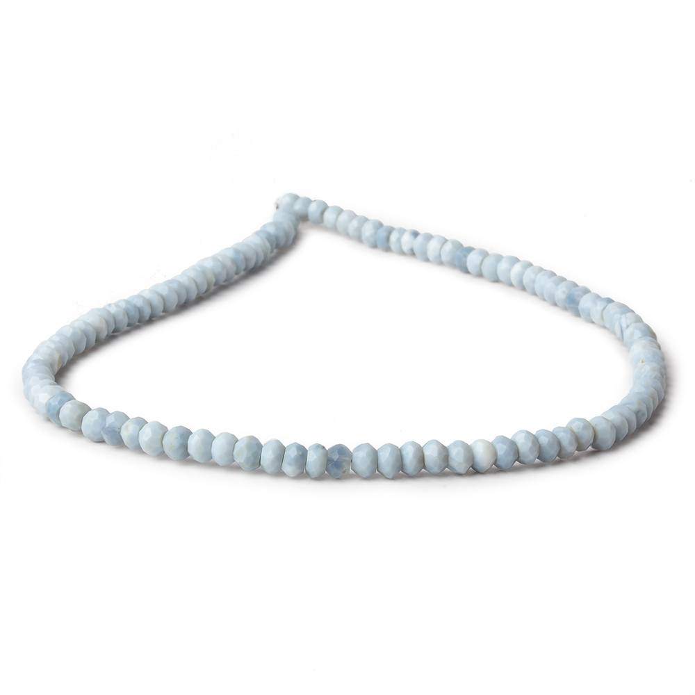 4.5mm Owyhee Blue Opal faceted rondelles 100 beads 13 inch