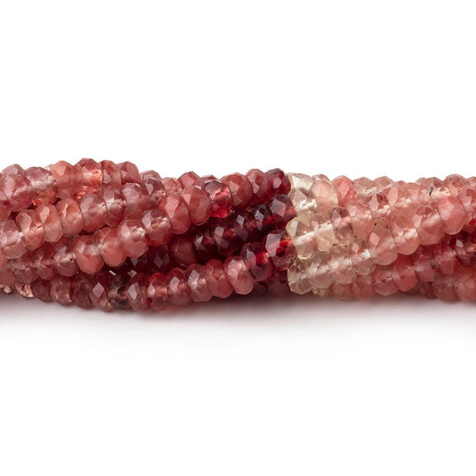 4.5mm Shaded Andesine Faceted Rondelle Beads 13 inch 140 pieces